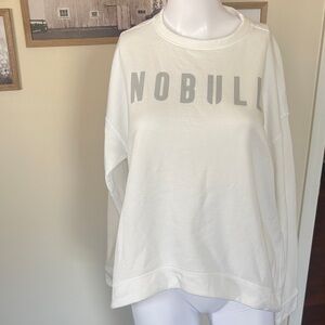 NOBULL Classic White Sweatshirt
